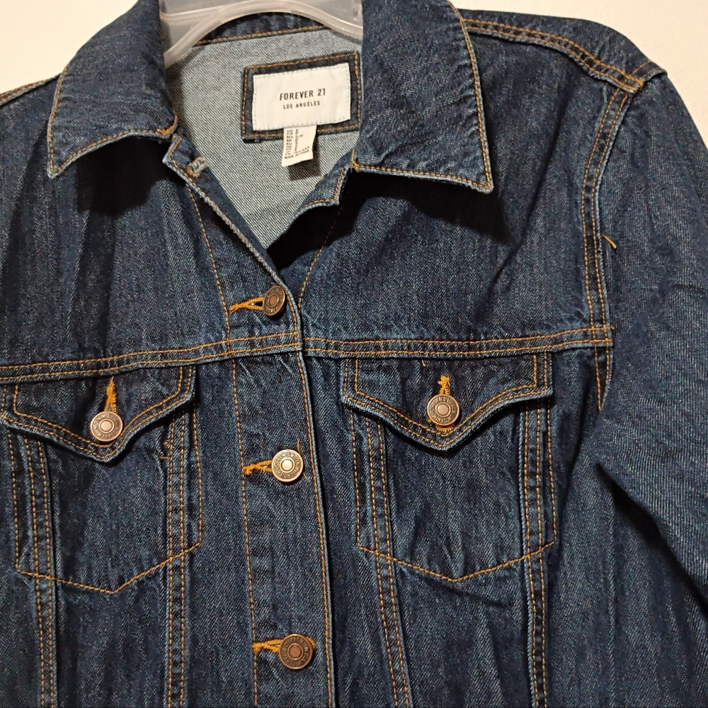 Forever 21 Dark Blue Denim Jacket
